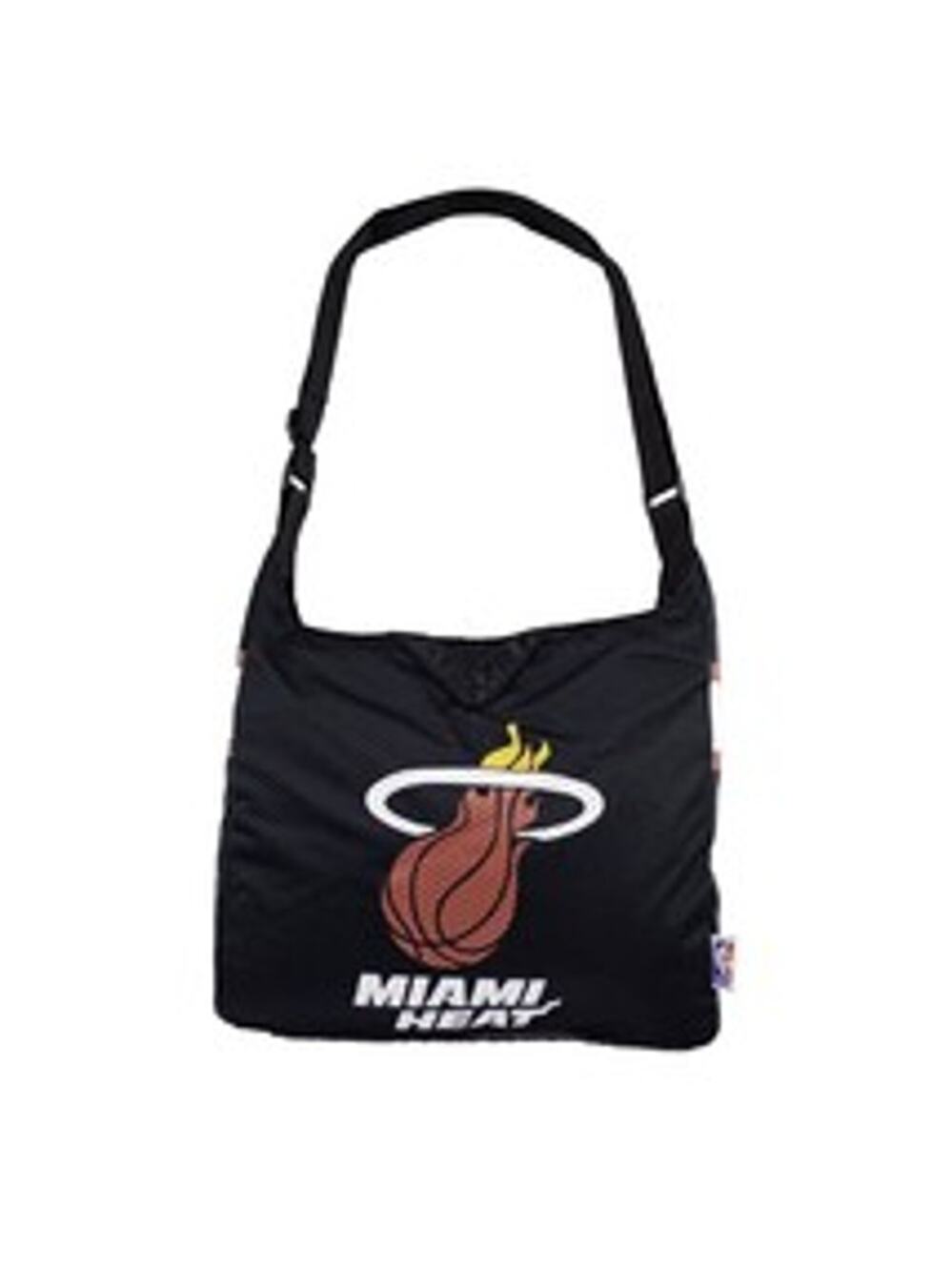 NBA Miami Heat Tote Jersey Logo Black Snap Large Logo New Strap
